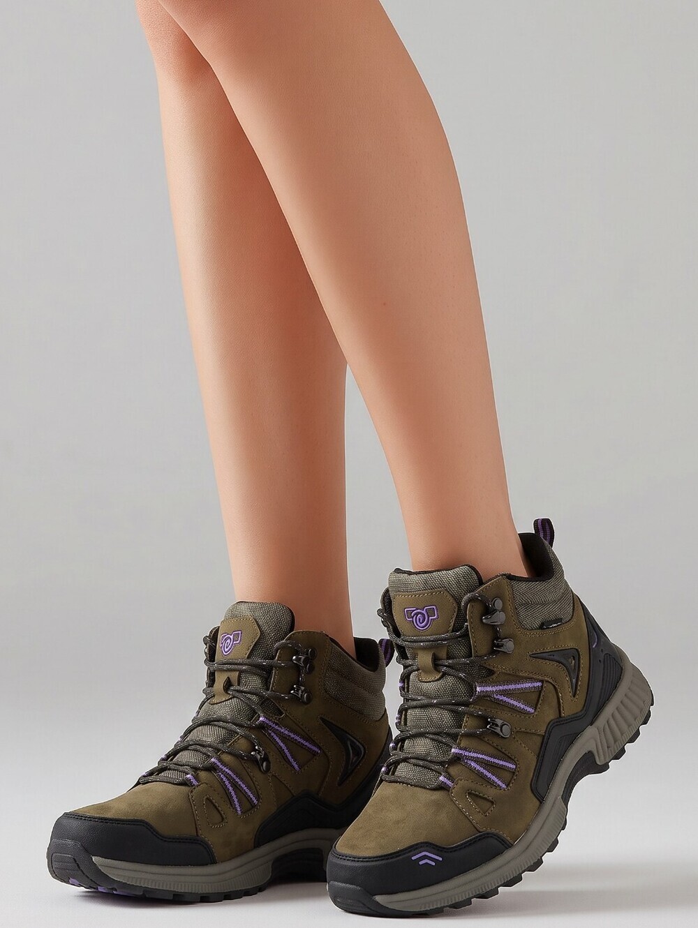 Orthofeet Dakota Women's Waterproof Hiking Boots Olive Brown Size 12 - Picture 11 of 12